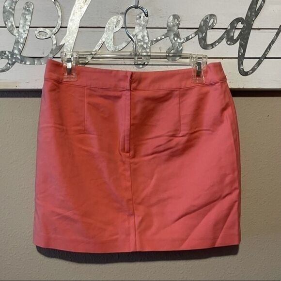 H&M - coral / gold accent mini skirt - Picture 3 of 4